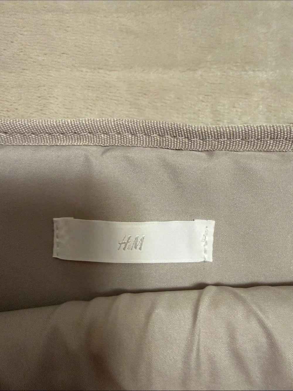 H&M Taupe Quilted Tech Sleeve